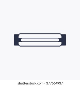 Bulb   icon,  isolated. Flat  design.
