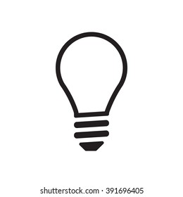BULB  icon,  isolated. Flat  design.