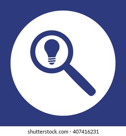 BULB  icon,  isolated. Flat  design.