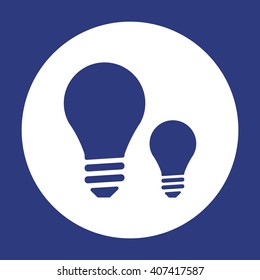 BULB  icon,  isolated. Flat  design.