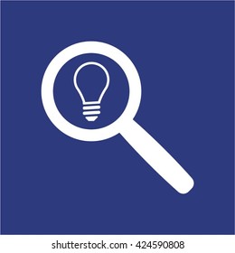 BULB   icon,  isolated. Flat  design.