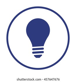 Bulb    icon,  isolated. Flat  design.