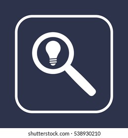 Bulb   icon, isolated. Flat  design. 