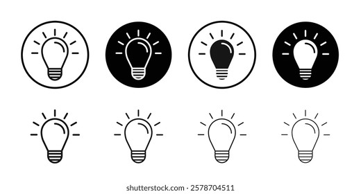Bulb icon Isolated flat vector in outline