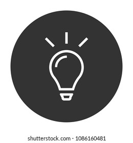 Bulb icon. lamp idea vector icon, idea sign Bulb icon. lamp idea vector icon, idea sign