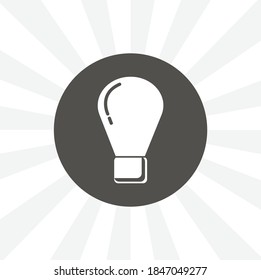bulb icon. Light bulb isolated simple solid vector icon
