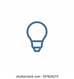 Bulb icon. Light vector