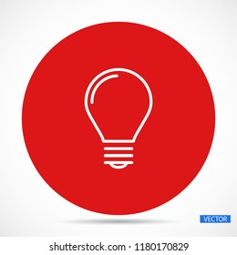 bulb, icon, light, vector, lamp, 