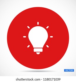 bulb, icon, light, vector, lamp, 