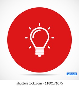 bulb, icon, light, vector, lamp, 