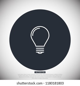 bulb, icon, light, vector, lamp, 