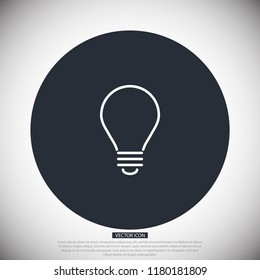 bulb, icon, light, vector, lamp, 