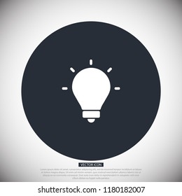 bulb, icon, light, vector, lamp, 