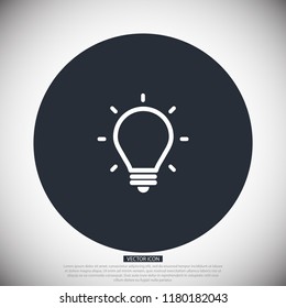 bulb, icon, light, vector, lamp, 