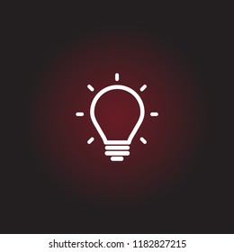bulb, icon, light, vector, lamp, 