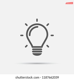 bulb, icon, light, vector, lamp, 