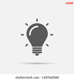 Bulb Icon Light Vector Lamp Stock Vector Royalty Free Shutterstock