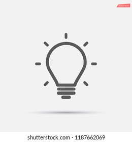 bulb, icon, light, vector, lamp, 