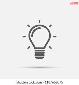 bulb, icon, light, vector, lamp, 