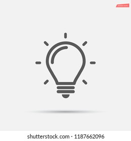 bulb, icon, light, vector, lamp, 