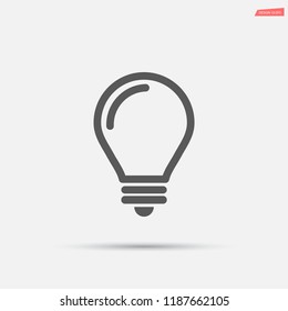 bulb, icon, light, vector, lamp, 