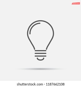 bulb, icon, light, vector, lamp, 