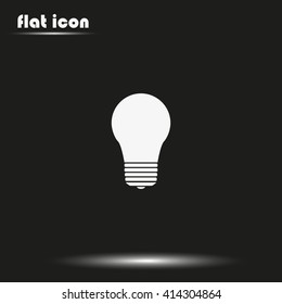 Bulb icon. Lightbulb illustration.