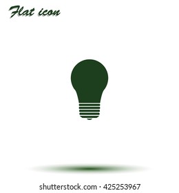 Bulb icon. Lightbulb illustration.