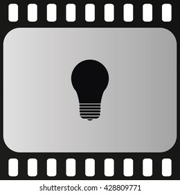 Bulb icon. Lightbulb illustration.