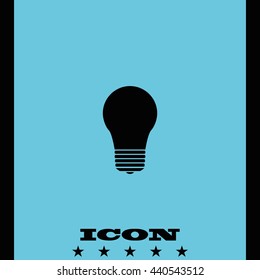 Bulb icon. Lightbulb illustration.