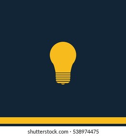 Bulb icon. Lightbulb illustration.