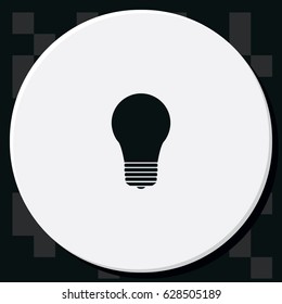 Bulb icon. Lightbulb illustration.