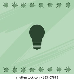 Bulb icon. Lightbulb illustration.