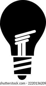 bulb icon line art design illustration on white background