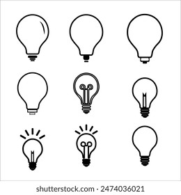 bulb icon with bulb logo