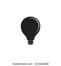 Bulb icon logo free vector