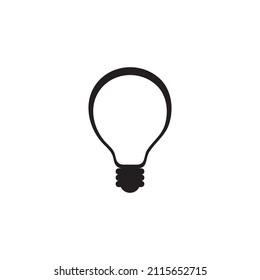 Bulb icon logo free vector