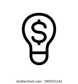 bulb icon or logo isolated sign symbol vector illustration - high quality black style vector icons
