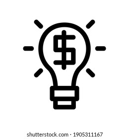 bulb icon or logo isolated sign symbol vector illustration - high quality black style vector icons
