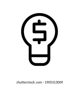 bulb icon or logo isolated sign symbol vector illustration - high quality black style vector icons
