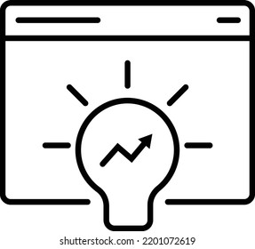 Bulb icon, logo or symbol
