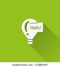 bulb icon minimal style