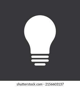 Bulb icon on grey background