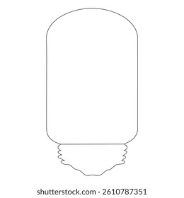bulb icon on white background. Vector illustration
