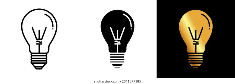 El icono de la bombilla representa una bombilla que simboliza ideas, innovación, creatividad e iluminación.