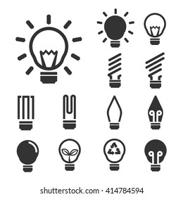 bulb icon set