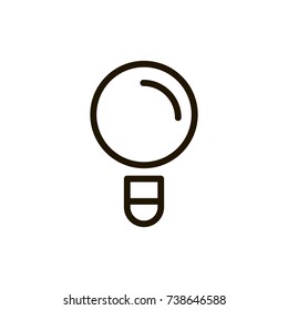 Bulb icon set. Collection of high quality outline idea pictograms in modern flat style. Black information symbol for web design and mobile app on white background. Light line logo.