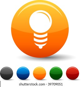 Conjunto de iconos de la bombilla. Ilustración vectorial.