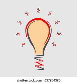 Bulb Icon Set Vector Illustration