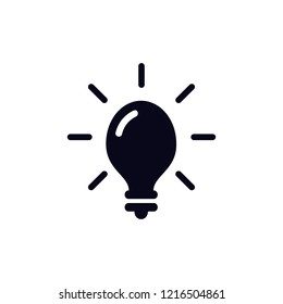 bulb Icon Sign